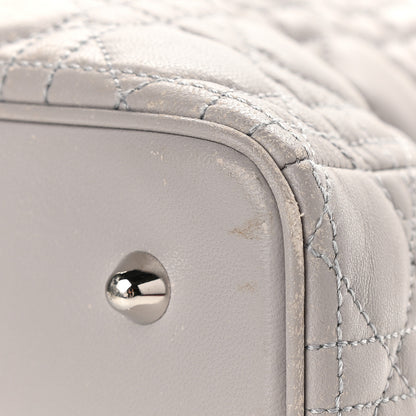 Christian Dior Lambskin Cannage XL Lady Dior Light Grey 11 of 12