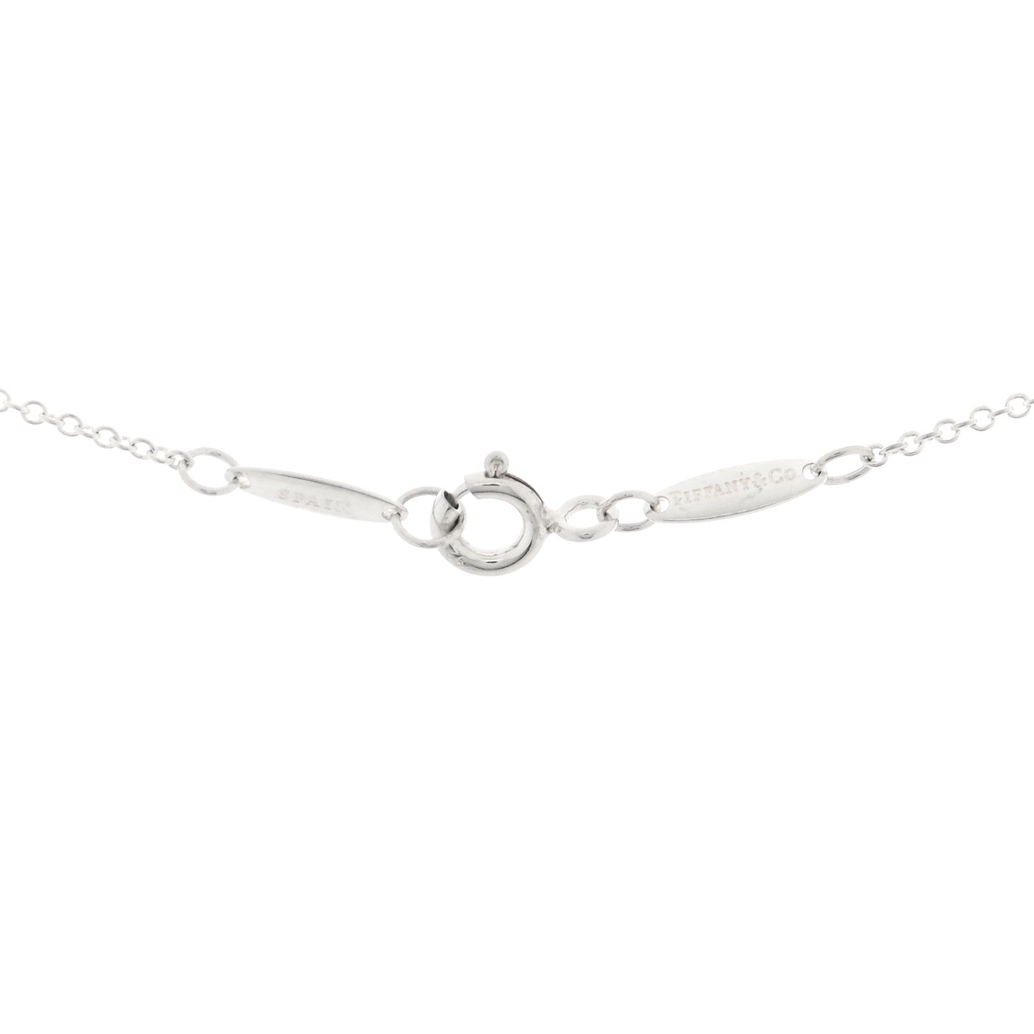 Tiffany Sterling Silver 9mm Elsa Peretti Bean Pendant Necklace 4 of 4