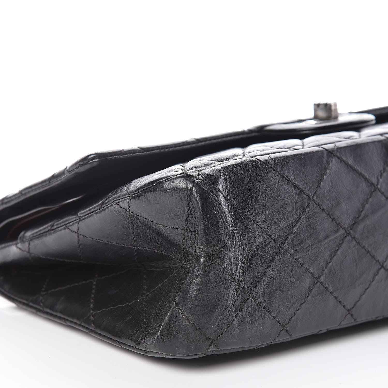 Chanel Aged Calfskin Quilted 2.55 Reissue 226 Flap Black 8 of 9