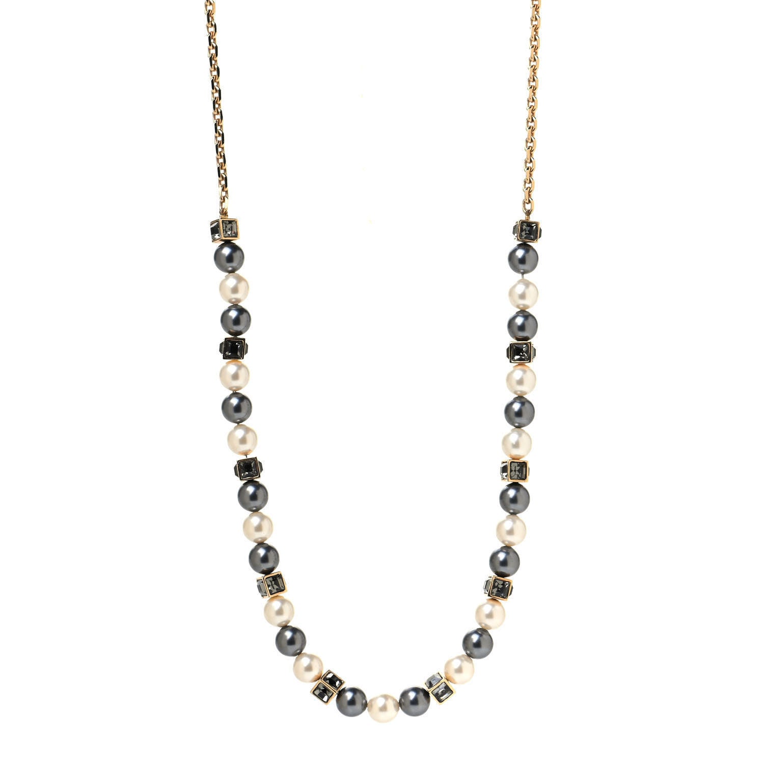 Louis Vuitton Pearl Crystal Cry Me A River Short Necklace 1 of 4