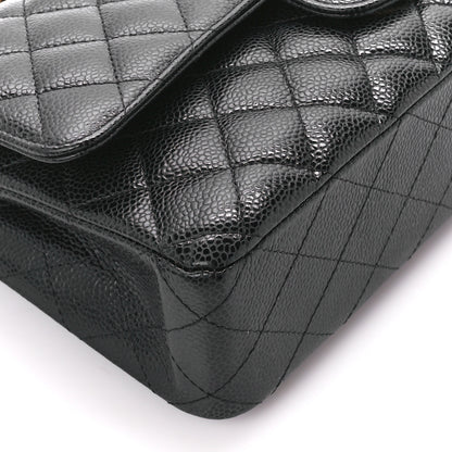 Chanel Caviar Quilted Medium Double Flap Black 10 of 12