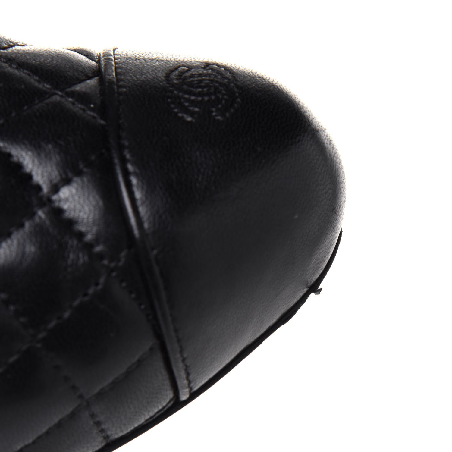 Chanel Lambskin Quilted CC Booties 39 Black 10 of 12
