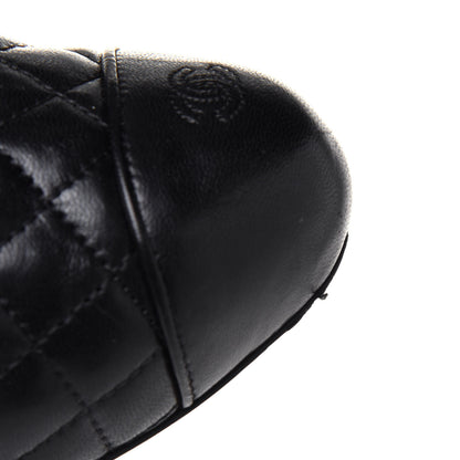Chanel Lambskin Quilted CC Booties 39 Black 10 of 12