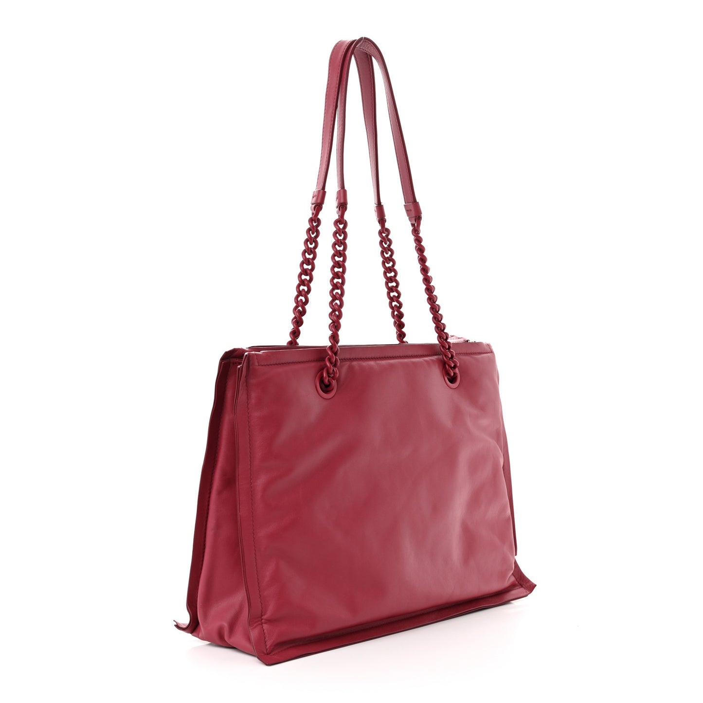 Calfskin Viva Bow Tote Melagrana