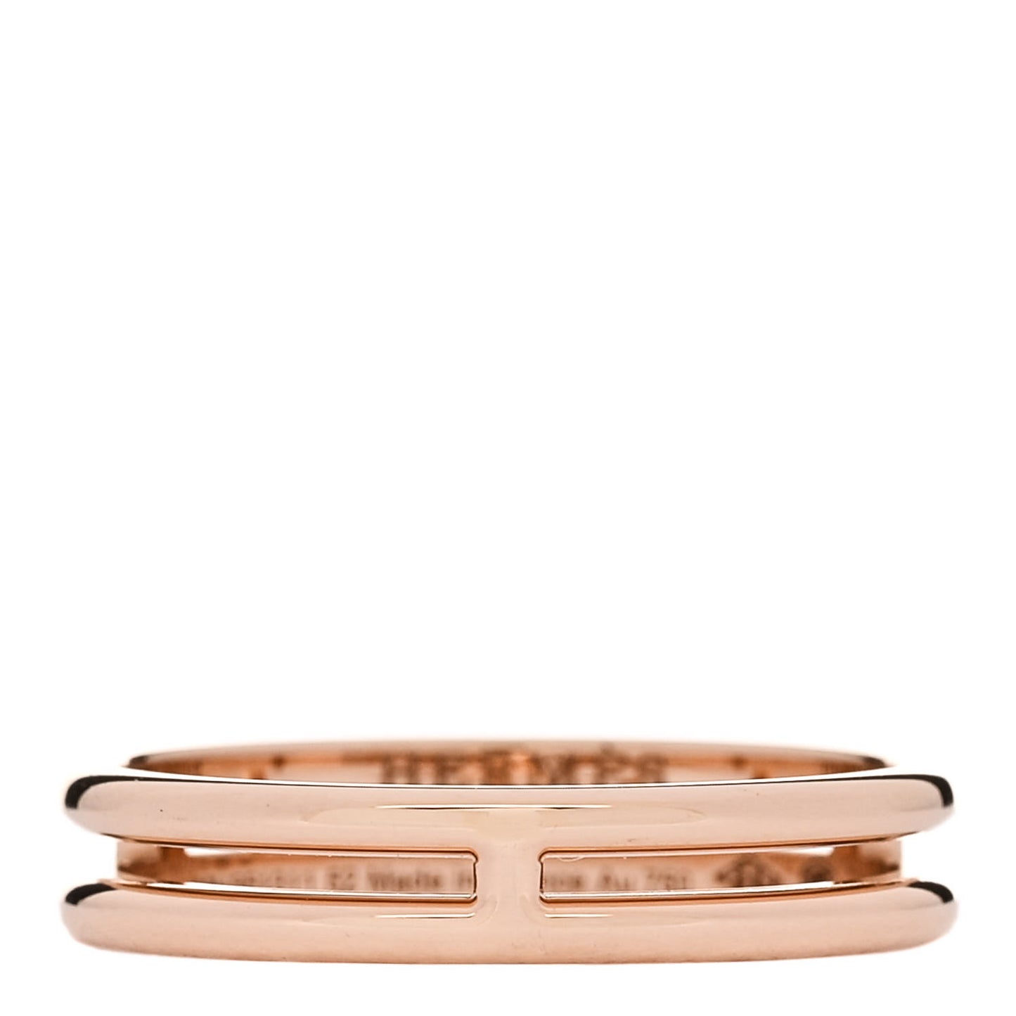 18K Rose Gold Ariane Wedding Band Ring 52 6