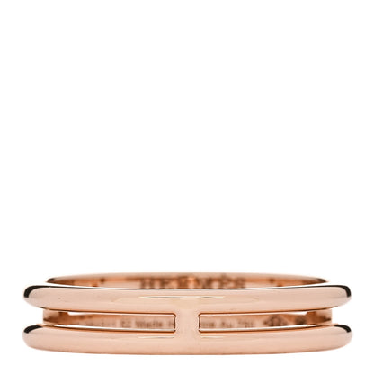 Hermes 18K Rose Gold Ariane Wedding Band Ring 52 6 1 of 5