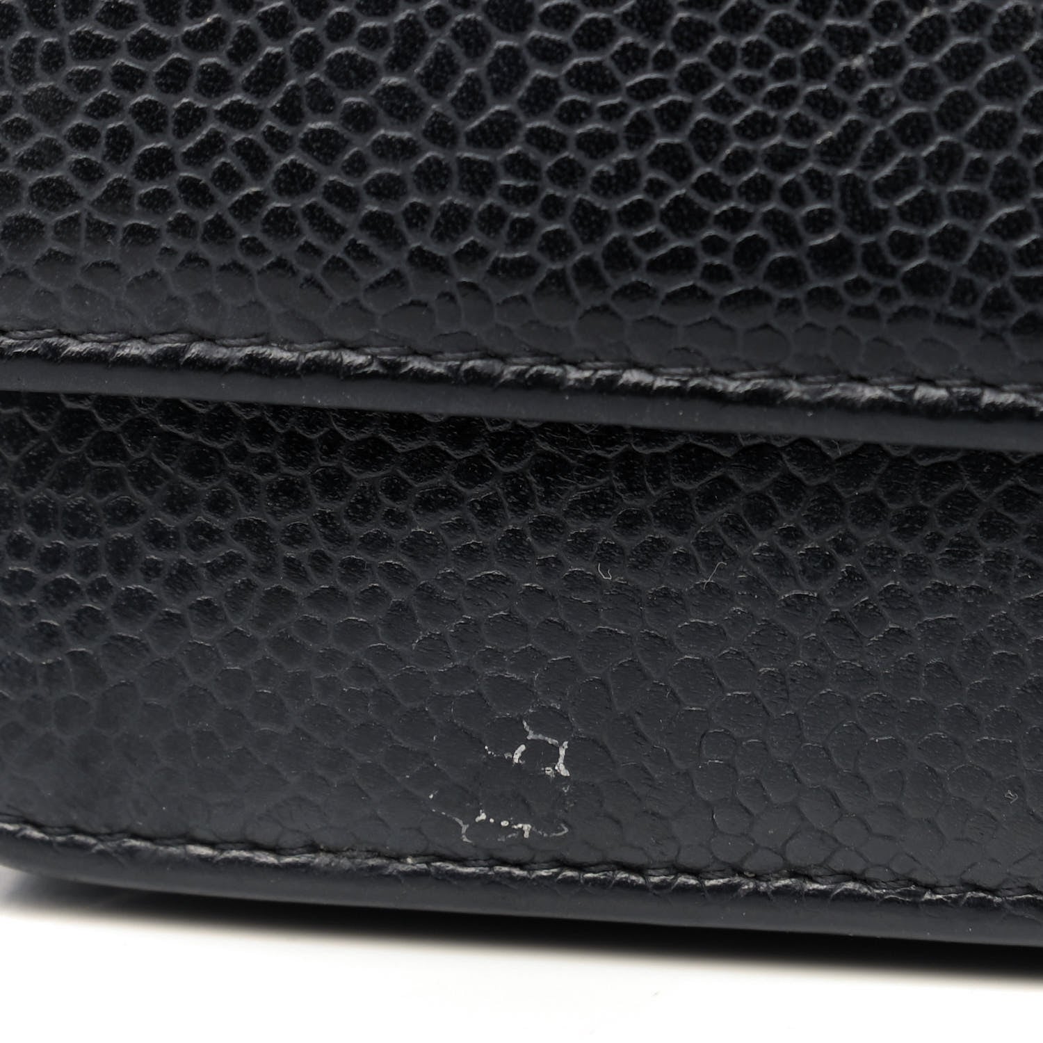 Chanel Caviar Timeless CC Wallet On Chain WOC Black 13 of 14