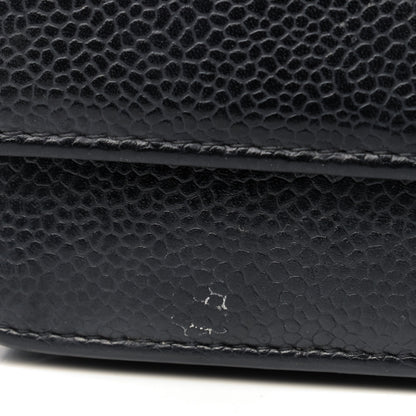 Chanel Caviar Timeless CC Wallet On Chain WOC Black 13 of 14