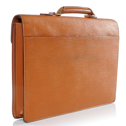 Louis Vuitton Epi Serviette Ambassadeur Briefcase Gold 3 of 8