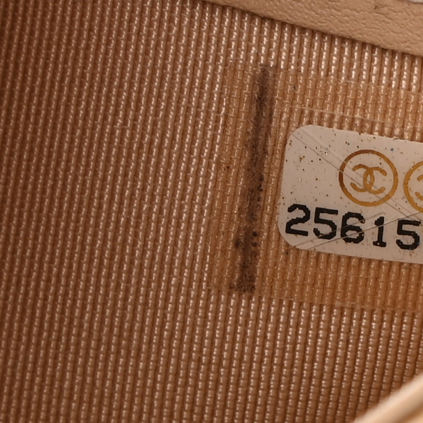 Caviar Quilted Compact Flap Wallet Beige