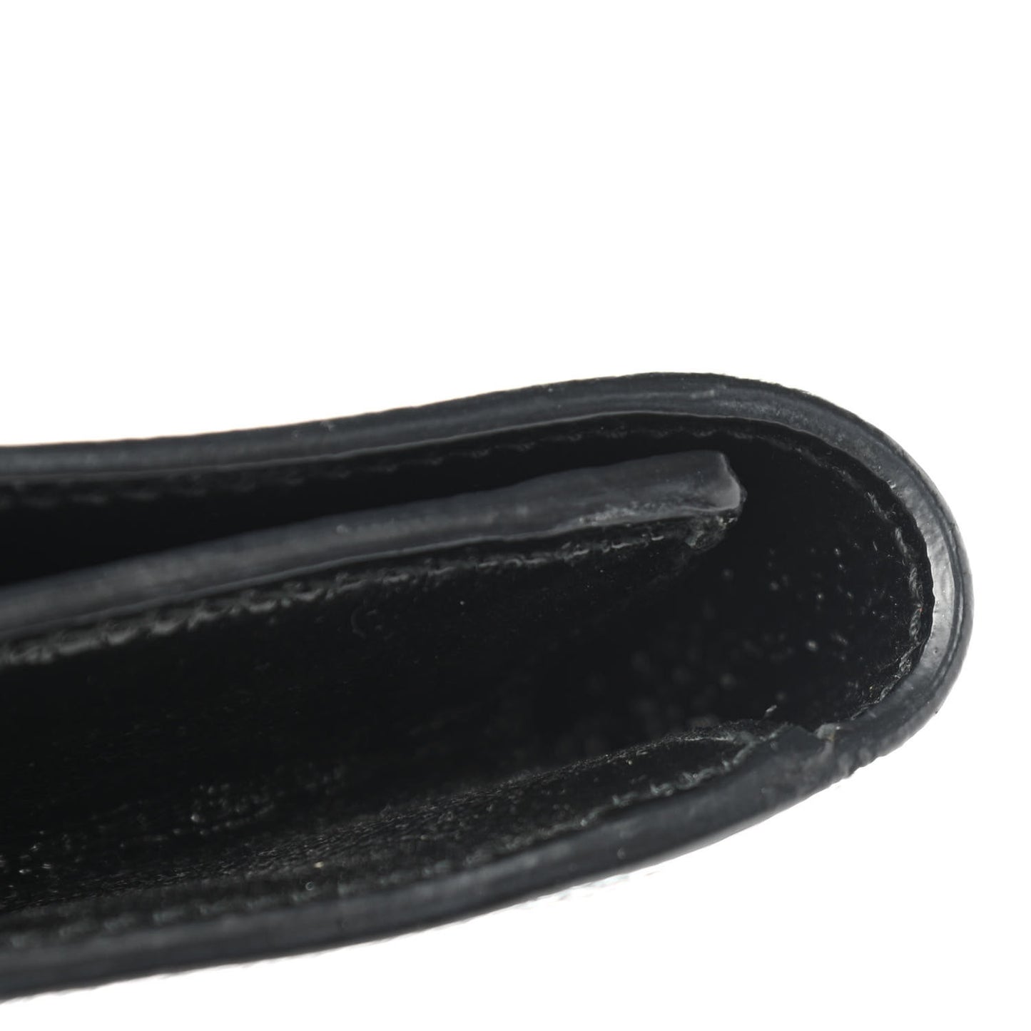 Textured Patent Monogram Large Belle De Jour Clutch Black