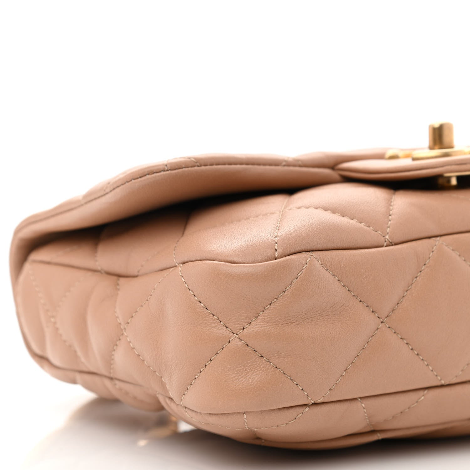 Chanel Lambskin Quilted Small CC Funky Town Flap Beige 9 of 10