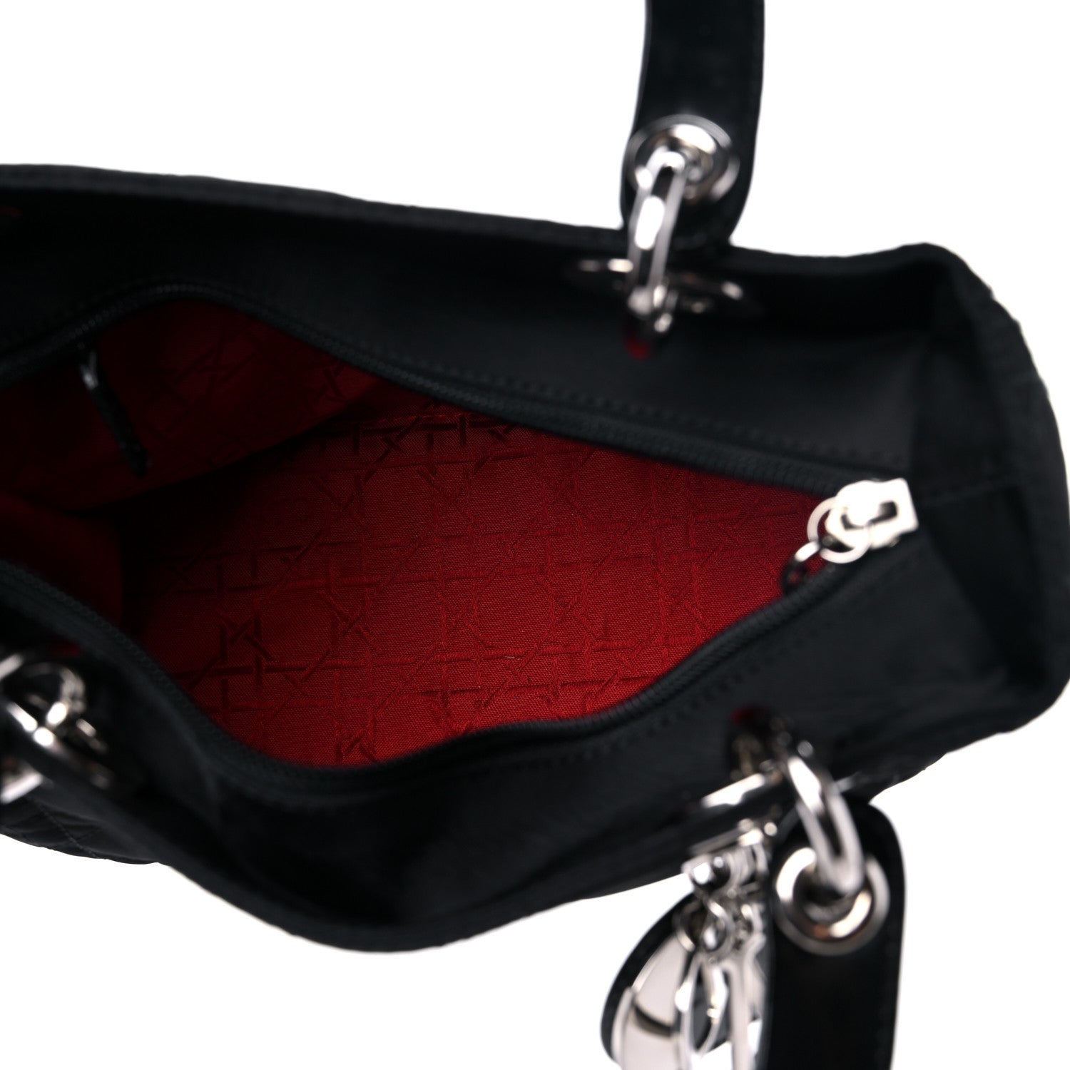 Christian Dior Nylon Cannage Medium Lady Dior Black 4 of 10