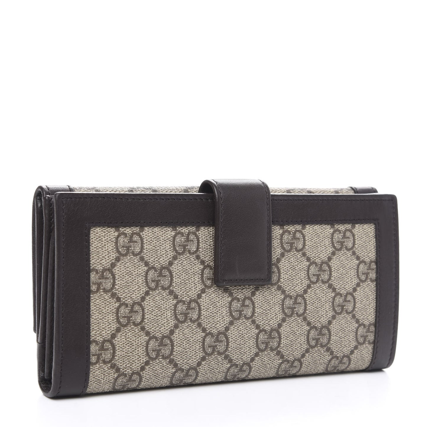 Monogram Script Continental Wallet Dark Brown