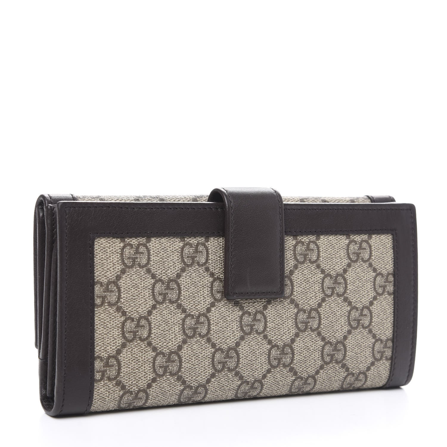 Gucci Monogram Script Continental Wallet Dark Brown 2 of 8
