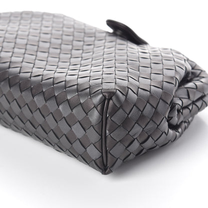 Bottega Veneta Metallic Nappa Intrecciato The Lauren 1980 Clutch Quetsche Antique Silver 8 of 8