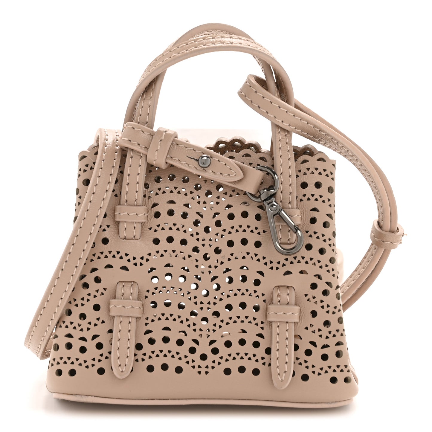 Calfskin Vienne Wave Mini Mina Bag Sable