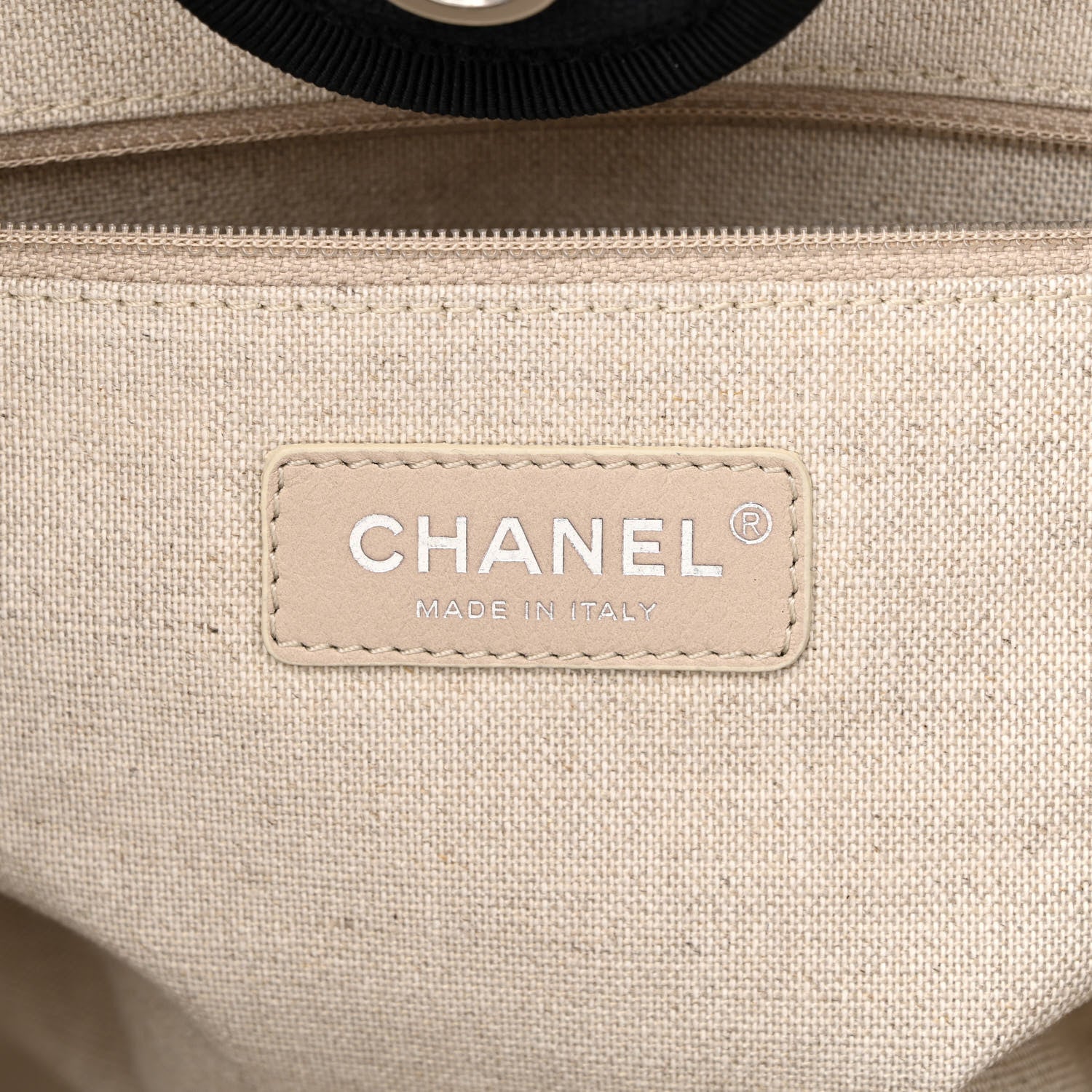 Chanel Mixed Fibers Small Deauville Tote Black 7 of 11