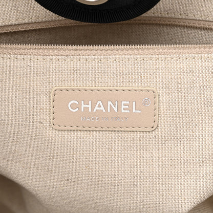 Chanel Mixed Fibers Small Deauville Tote Black 7 of 11