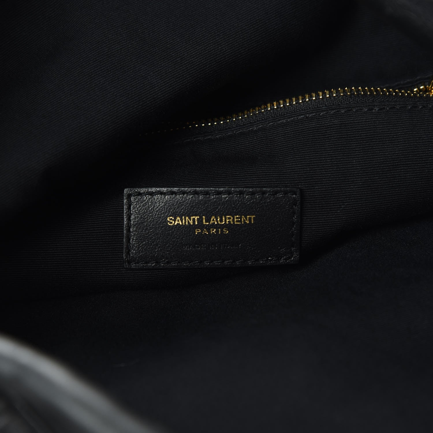Saint Laurent Lambskin Charm Studded Teddy Drawstring Bag Black 6 of 14