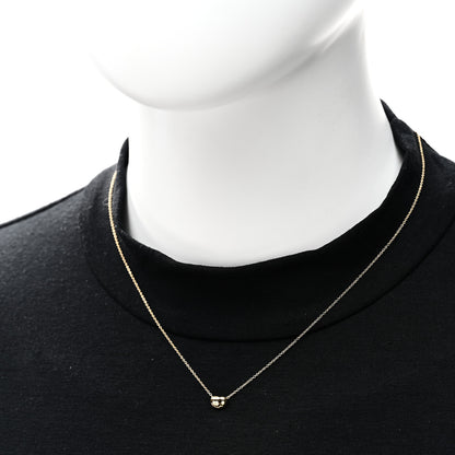 Tiffany 18K Yellow Gold 6.5mm Elsa Peretti Bean Pendant Necklace 2 of 6