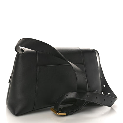 Balenciaga Semi Shiny Smooth Calfskin Small Downtown Shoulder Bag Black 3 of 8