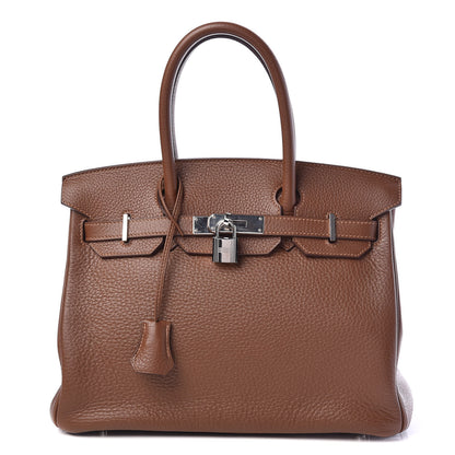 Hermes Taurillon Clemence Birkin 30 Marron D'Inde 1 of 14