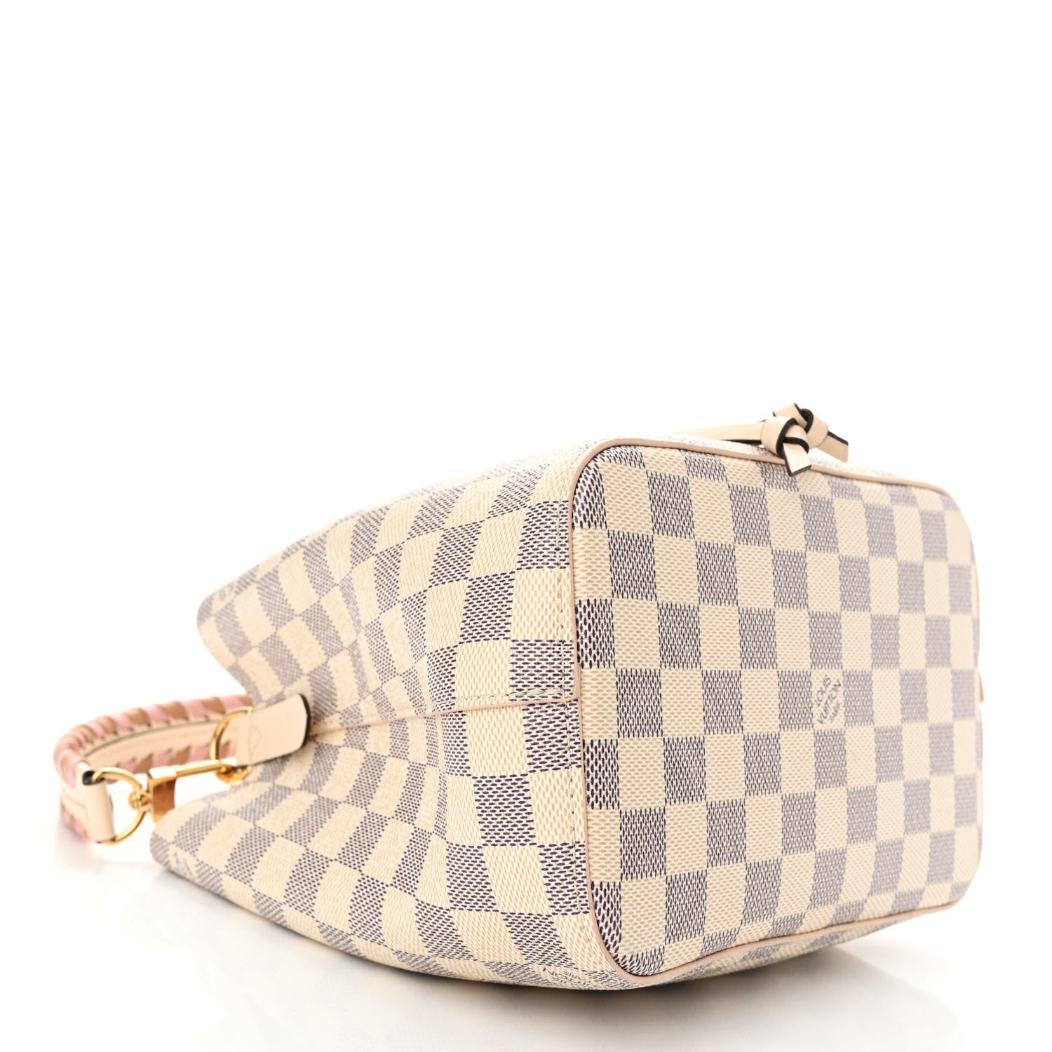 Louis Vuitton Damier Azur Braided Neonoe BB Pink 4 of 10