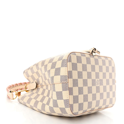 Louis Vuitton Damier Azur Braided Neonoe BB Pink 4 of 10
