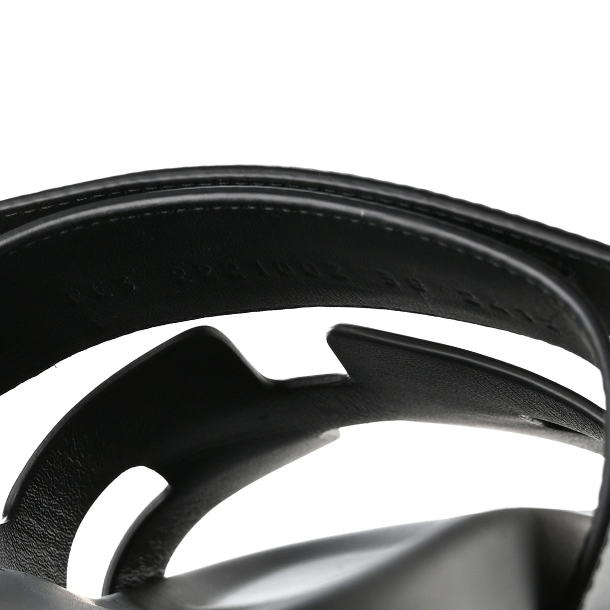 Hermes Calfskin Womens Chypre Sandals 38 Black 8 of 9