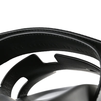 Hermes Calfskin Womens Chypre Sandals 38 Black 8 of 9