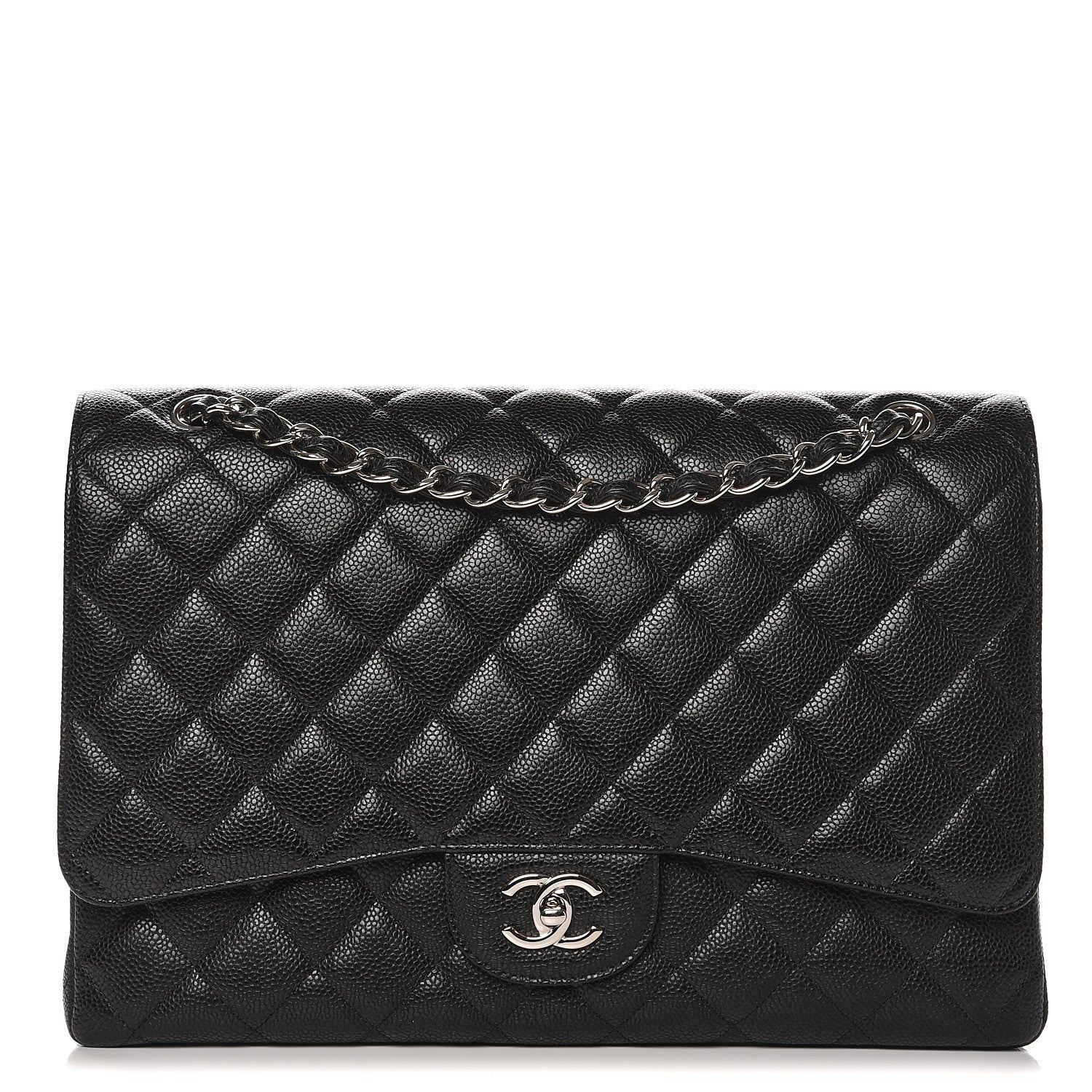Chanel Caviar Quilted Maxi Single Flap Black 1 of 8