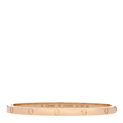 Cartier 18K Yellow Gold Small LOVE Bracelet 16 1 of 6