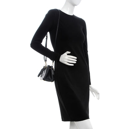 Prada Saffiano Lux Mini Galleria Double Zip Tote Black 2 of 11