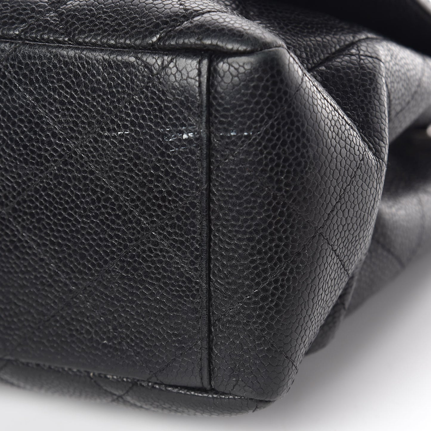 Caviar Quilted Maxi Single Flap Black