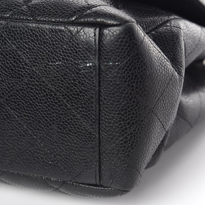 Chanel Caviar Quilted Maxi Single Flap Black 10 of 14