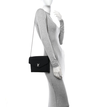 Louis Vuitton LOUIS VUITTON Soft Calfskin My Lockme Chain Pochette Black 2 of 10