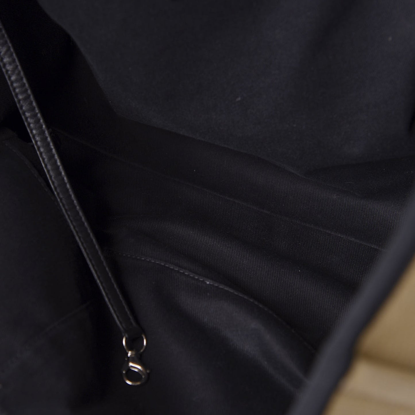 Canvas Medium Deauville Tote Beige Black