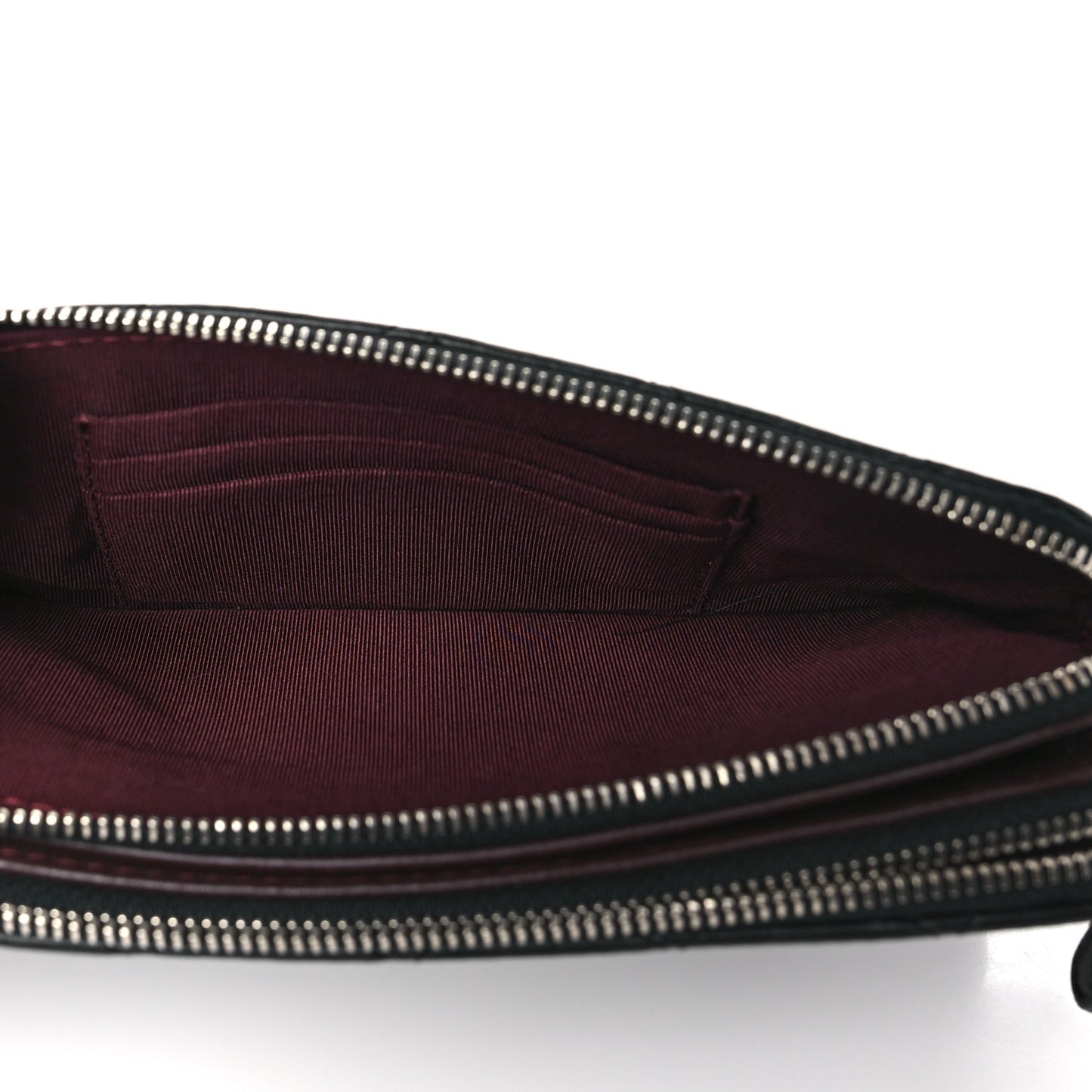 Lambskin Quilted Small Clutch With Chain Black