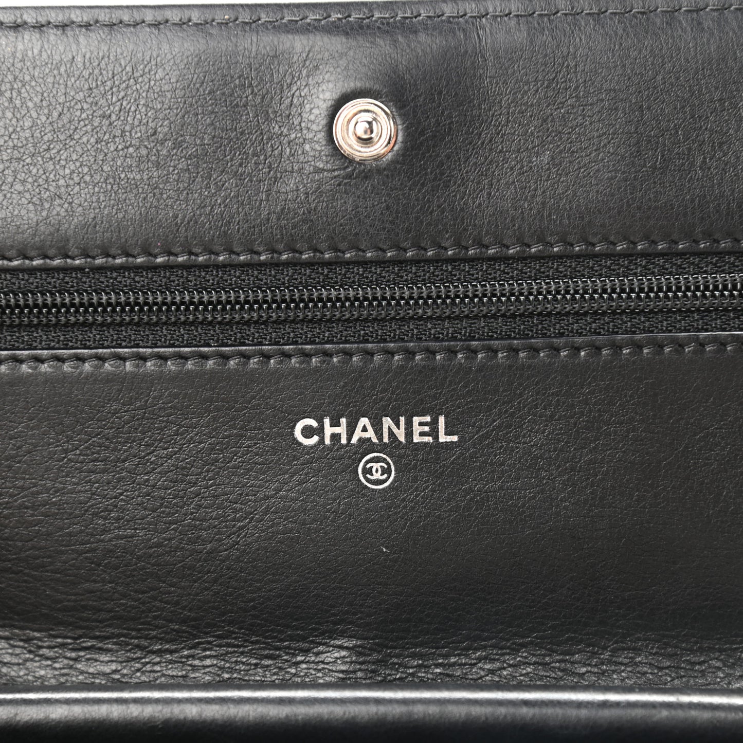 Lambskin Quilted Boy Wallet On Chain WOC So Black