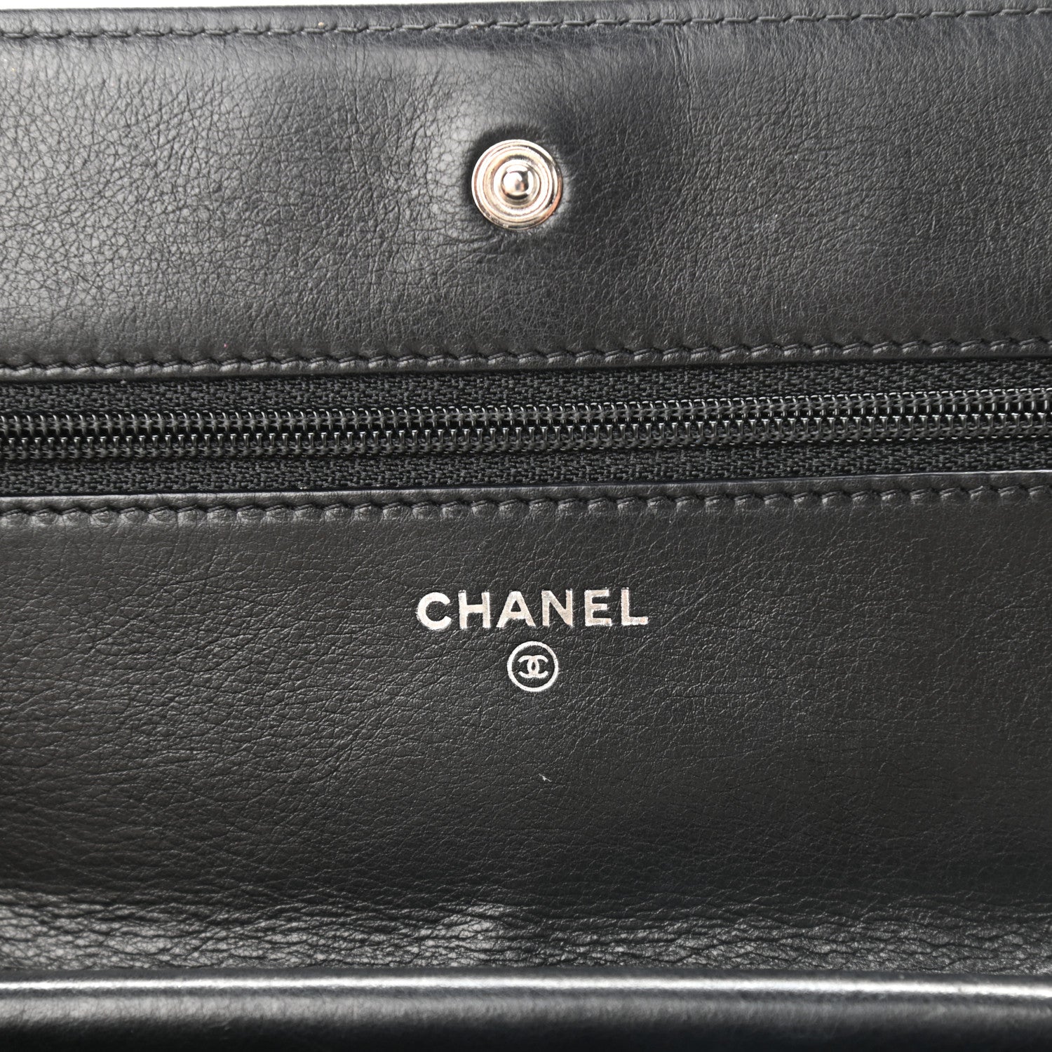 Chanel Lambskin Quilted Boy Wallet On Chain WOC So Black 7 of 11