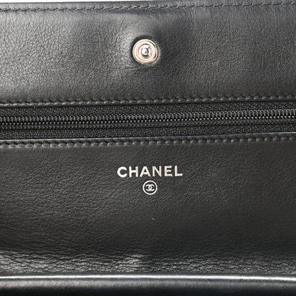 Chanel Lambskin Quilted Boy Wallet On Chain WOC So Black 7 of 11