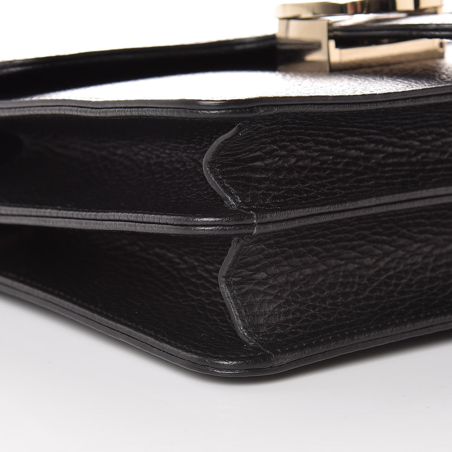 Dollar Calfskin Small Interlocking G Shoulder Bag Black