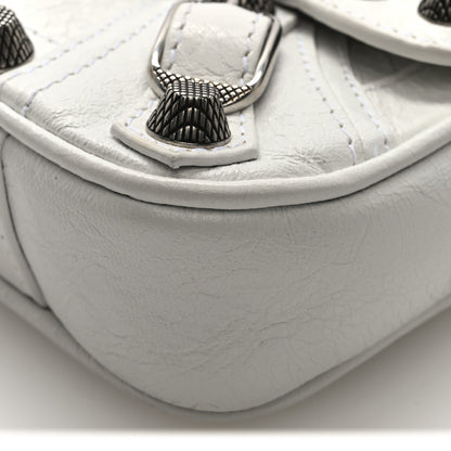 Balenciaga Agneau Arena Le Cagole Sling Bag XS Optic White 9 of 9