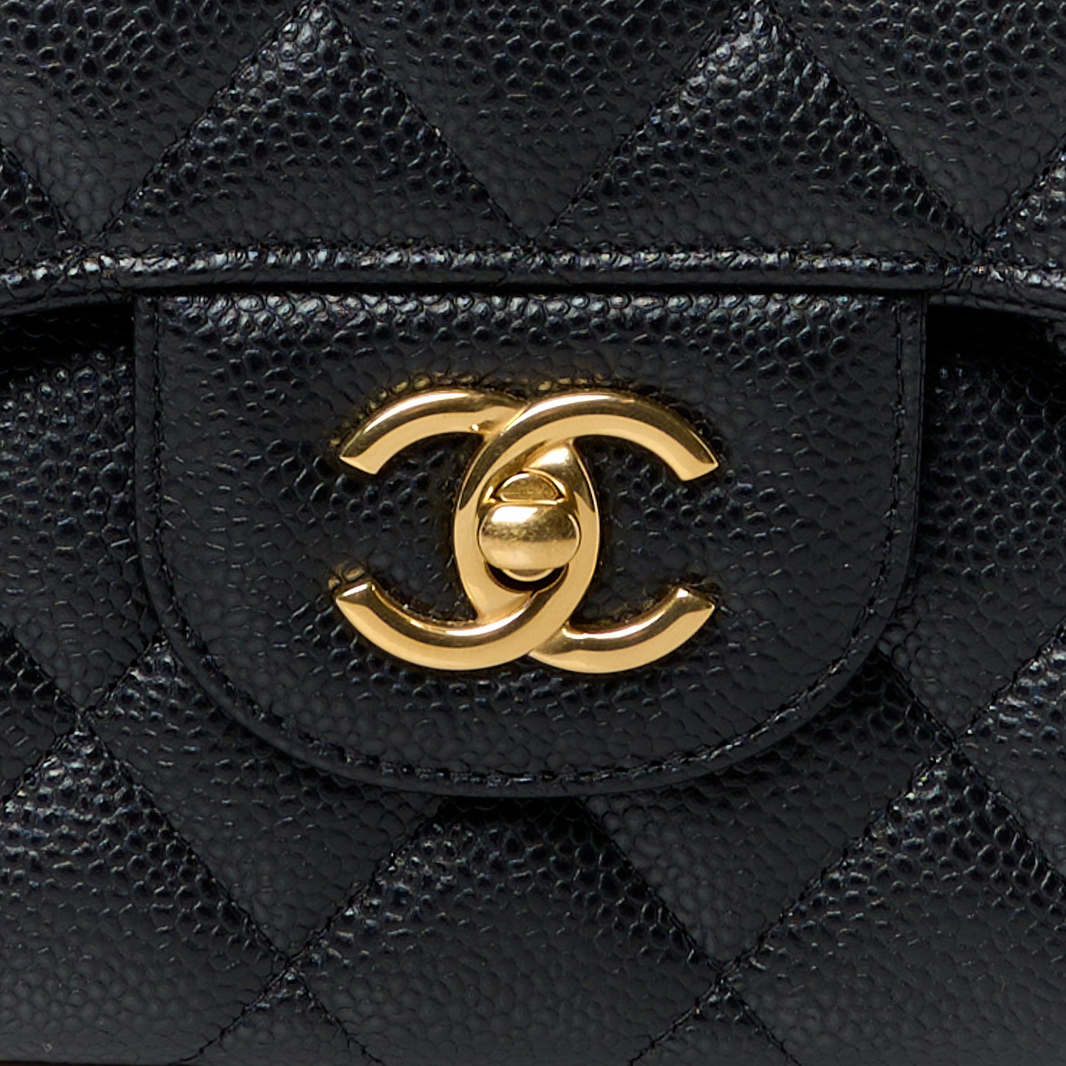Chanel Caviar Quilted Jumbo Double Flap Black 9 of 13