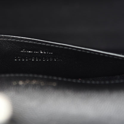 Saint Laurent Grain De Poudre Textured Mixed Matelasse Triquilt Medium Monogram Satchel Black 11 of 12