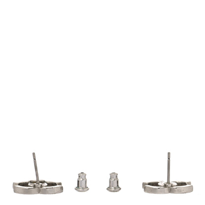 Chanel Crystal CC Earrings SIlver 3 of 5