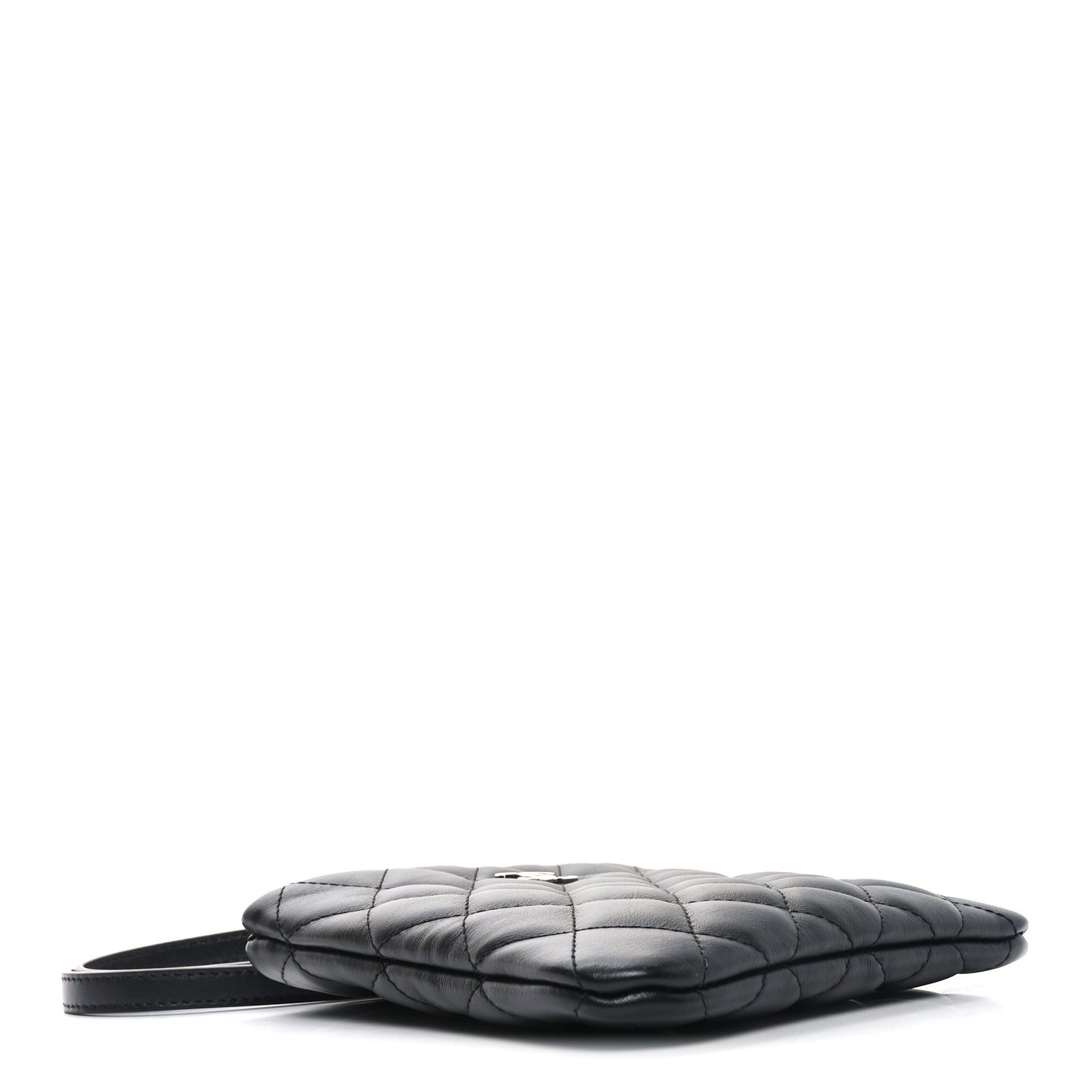 Calfskin Quilted Crossbody Bag Black