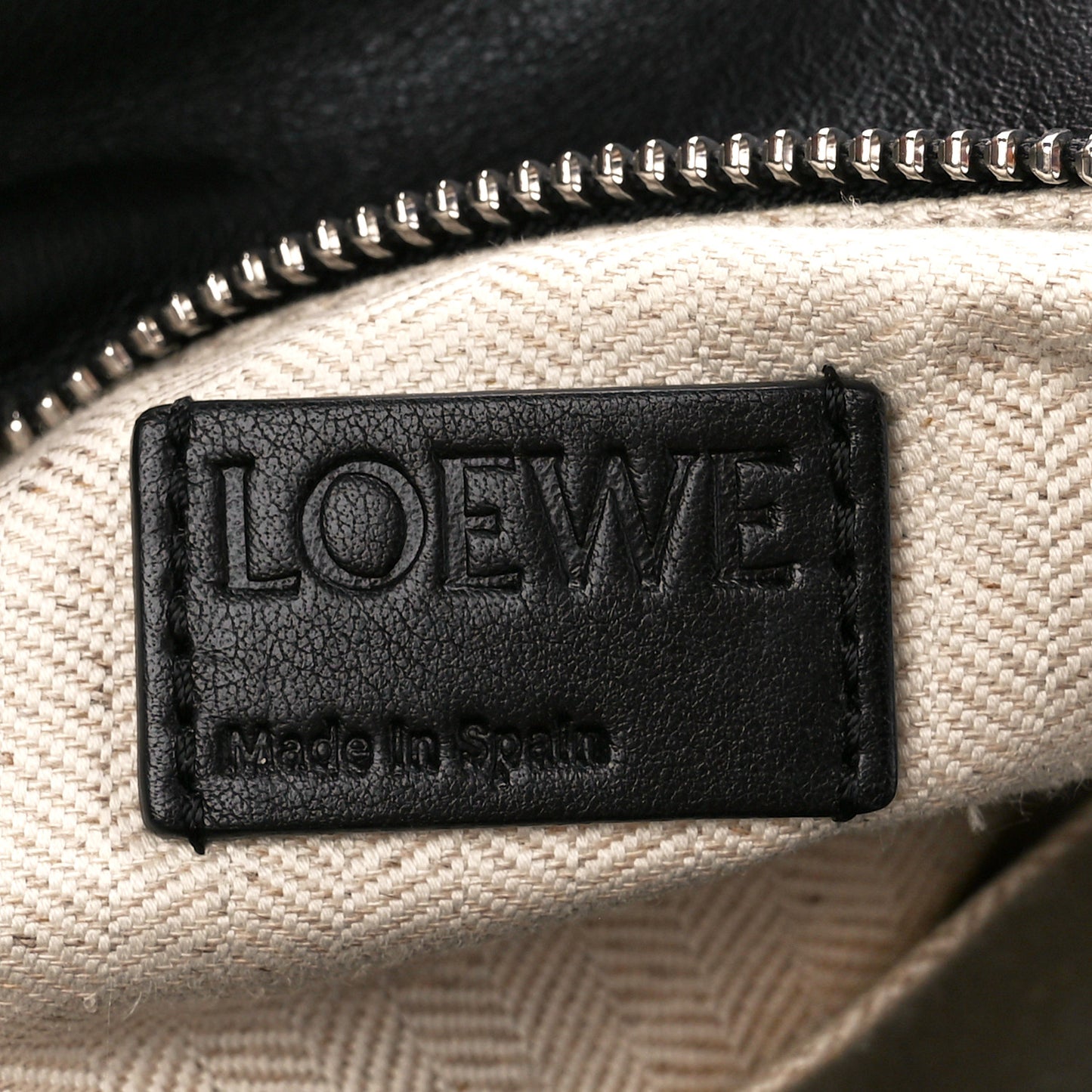 Calfskin Small Puzzle Bag Black