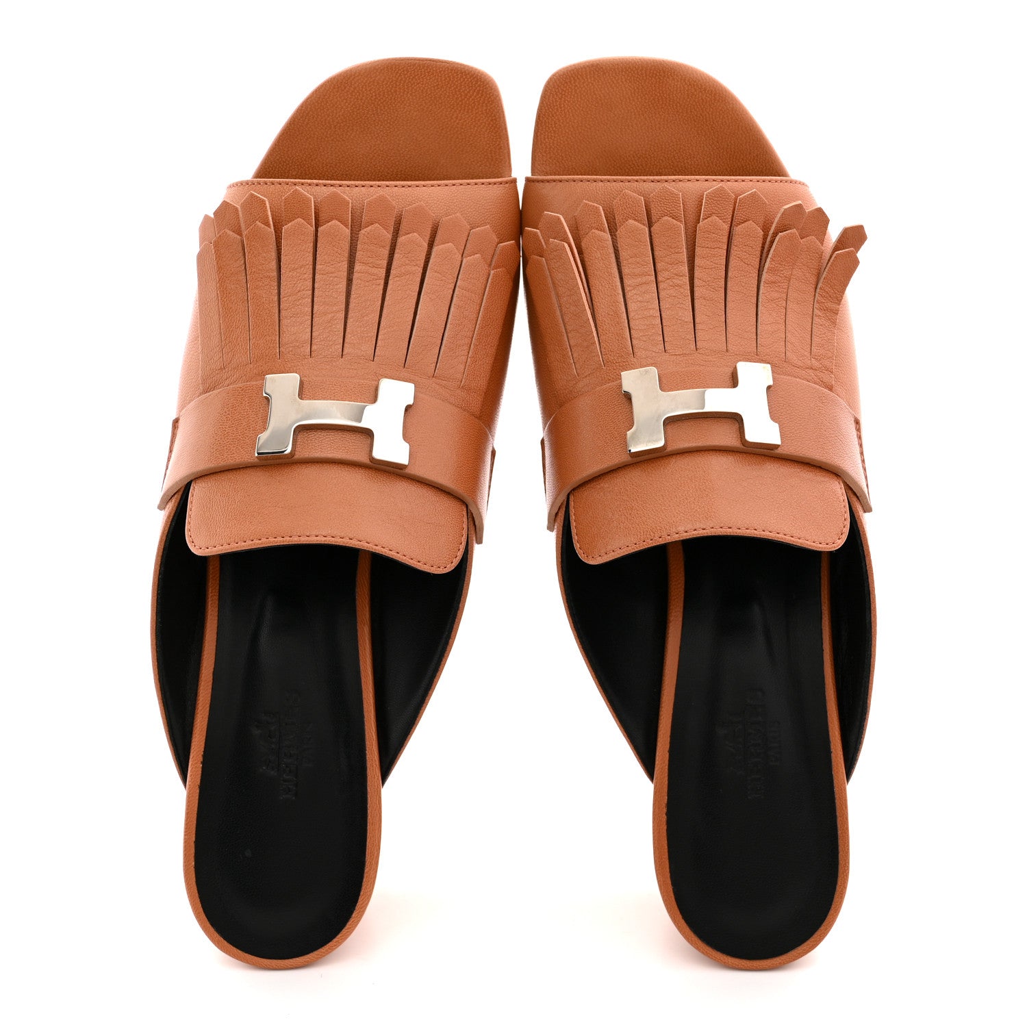 Hermes Calfskin Alma Sandals 40 Havane 2 of 12